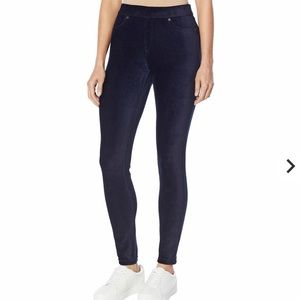NWT Hue navy corduroy leggings sz M